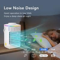 Pequeño ventilador eléctrico con agua y hielo, ventilador de aire acondicionado para oficina, refrigeración, ventilador de aire acondicionado portátil, mini ventilador de escritorio - details 9