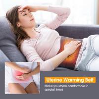 Cinturón de masaje lumbar con compresa caliente ajustable, soporte para la parte baja de la espalda, alivio del dolor, masajeador de cintura con calor - details 5