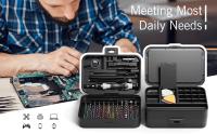 Mini juego de destornilladores de precisión con identificación codificada en color, kits de herramientas de reparación micromagnéticas 132 en 1 con caja de almacenamiento, 108 bits, pequeños kits de herramientas de destornillador manual para iPhone/Mac/iP - details 1