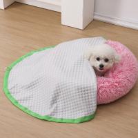 Funda de cama ajustable para perro, transpirable, redonda, para verano, colcha para cachorro, cojín multifuncional para dormir para mascotas, interior - details 11