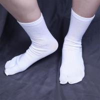 1 par de sandalias japonesas de algodón a la moda para hombre, calcetines con dos dedos, chanclas, medias con punta abierta - details 7