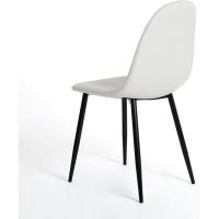 Juego de 4 sillas de comedor con asiento y respaldo suaves, con patas de metal macizo, para salón, dormitorio, cocina o comedor, ante marrón - details 52