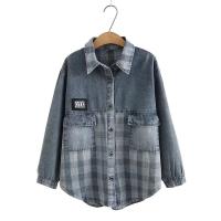 Chaqueta de Denim Holgada y Delgada para Mujer Ropa de Moda Plus Size para Primavera Otoño - details 1