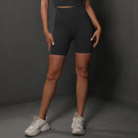 Nessaj-pantalones cortos sin costuras de cintura alta para mujer, mallas ajustadas de realce, para yoga, correr y fitness - details 16