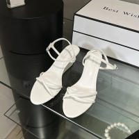 Sandalias de Mujer con Suela Redonda y Punta Abierta Tacón Bajo, Color Sólido, Versátiles y Elegantes - details 14