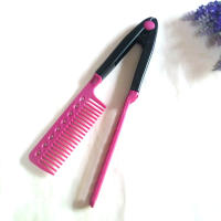 Peine alisador de pelo plegable lavable tipo V, cepillo de vestir, herramienta de Clip de estilismo, accesorios de peluquero para - details 4