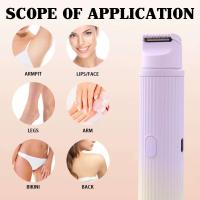 Recortador de Bikini pequeño 2 en 1 para mujer, removedor eléctrico recargable, afeitadora portátil para recortar el pelo en seco y húmedo - details 4