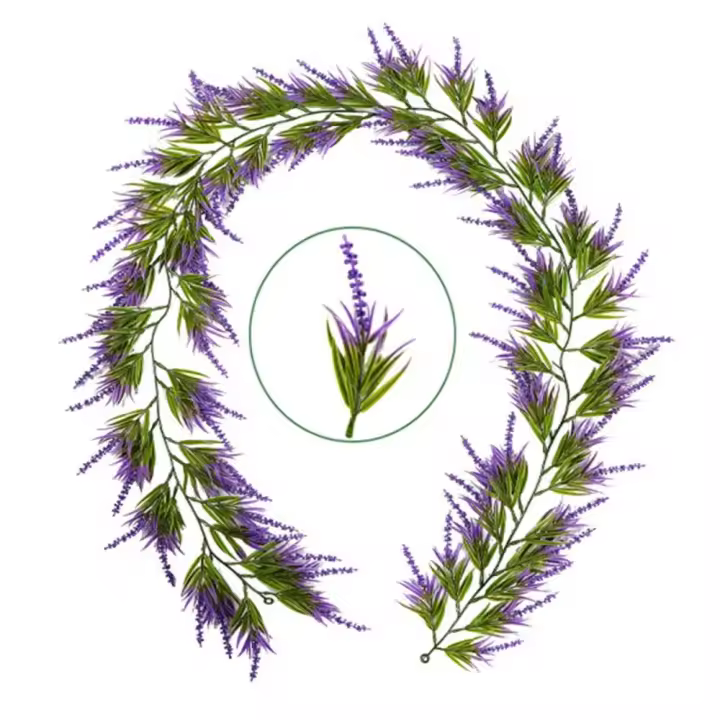 Guirnalda Floral de primavera de follaje Artificial, guirnalda Flexible de plástico, plantas colgantes, enredaderas de flores artificiales hechas a mano DIY - 1