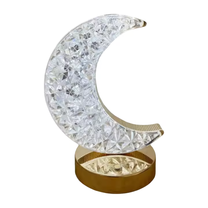 Crystal Moon L Mesa Control táctil Luz decorativa romántica Atmósfera Lámpara de noche - 1