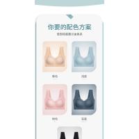 Sujetador De Deporte Para Mujer Talla Grande En Lentejuelas Sin Costuras Transversales Sin Aros Top Sin Apoyo Wireless - details 18