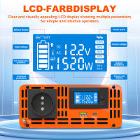 DATOUBOSS Inversor 12V/24V/48V-220V 50HZ 1500W DC a AC Convertidor de Voltaje - details 3