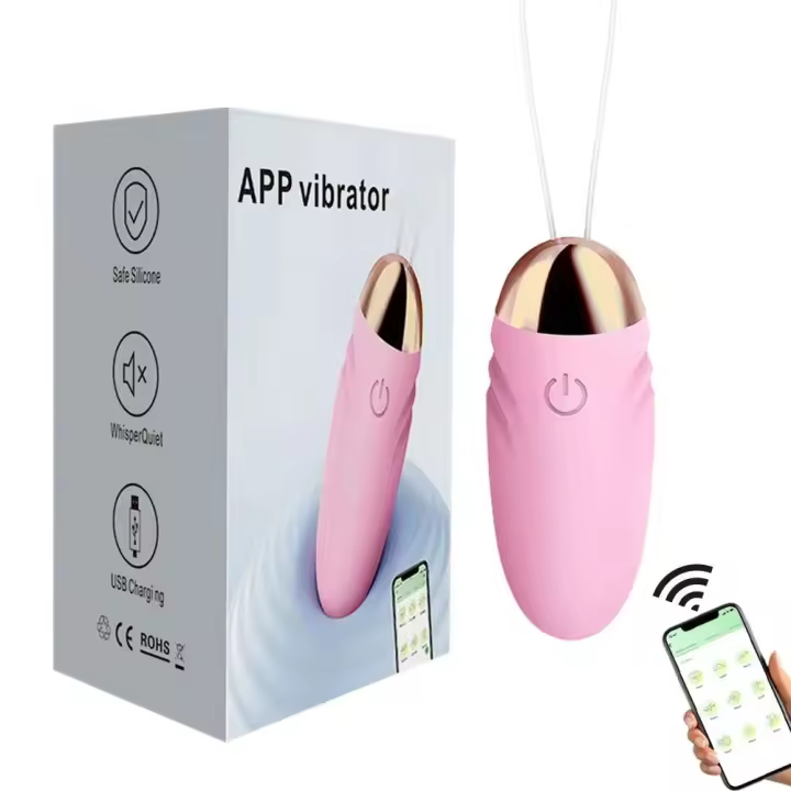 APP inalámbrica Bluetooth salto vibrador huevo cuerpo masajeador estimulador mujeres bala vibradores adultos juguetes sexuales producto amantes juegos - 1