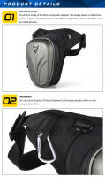 MOTOCENTRIC-bolsa de pierna para motocicleta, carcasa de fibra de carbono, impermeable, riñonera antideslizante para Motocross, gran capacidad - details 8
