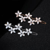 Pinzas Para El Cabello De Mujer Con Zirconia Y Cristal Adornos De Moda Para El Pelo Barretas De Boda Joyería Accesorios Para El Cabello - details 15