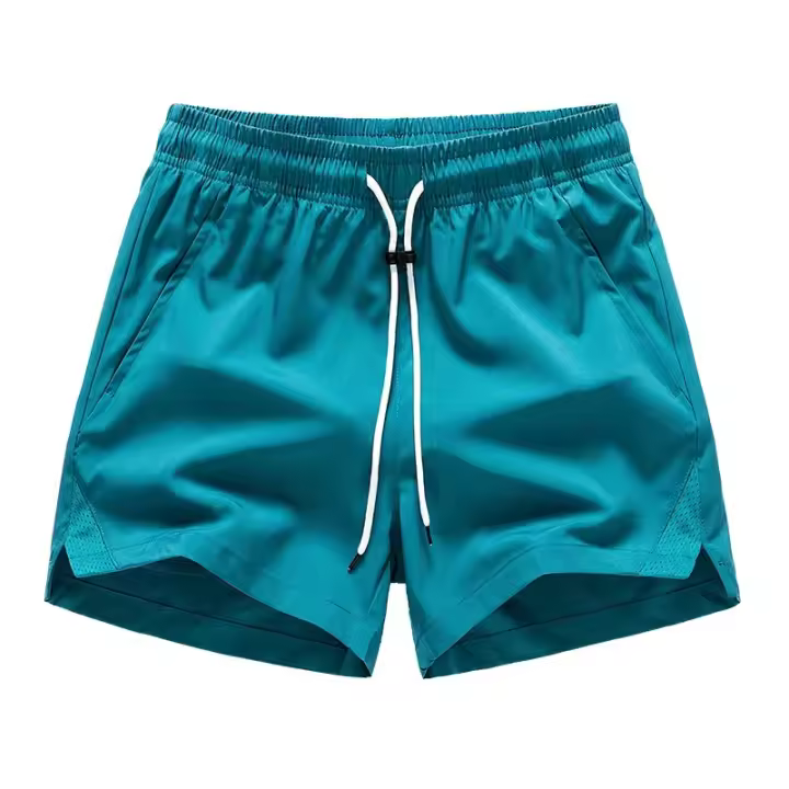 Pantalones cortos de nailon para hombre, pantalones cortos deportivos de secado rápido para entrenar, correr y gimnasio, talla grande - 1