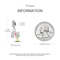 Colgante de luciérnaga que brilla en la oscuridad, cuentas de plata 925, compatible con pulseras originales, collar, regalos de Navidad, joyería para niña - details 26