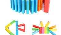 Juego de Mesa de 54 Piezas Jenga para Familias, Juguete Interactivo y Educativo para Niños, Ideal para Reuniones y Diversión - details 10