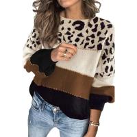 Elegante Suéter de Punto para Mujer Otoño-Invierno 2024 Cuello Largo Contraste Colorido - details 22