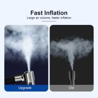 Inflador de neumáticos de coche inalámbrico, compresor de aire recargable por USB, aleación de aluminio, 6000mAh, para motocicletas, bicicletas y bolas - details 9