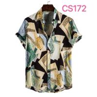 Camisa ajustada de manga corta para hombre, ropa informal con estampado grande, novedad de verano, 2021 - details 20