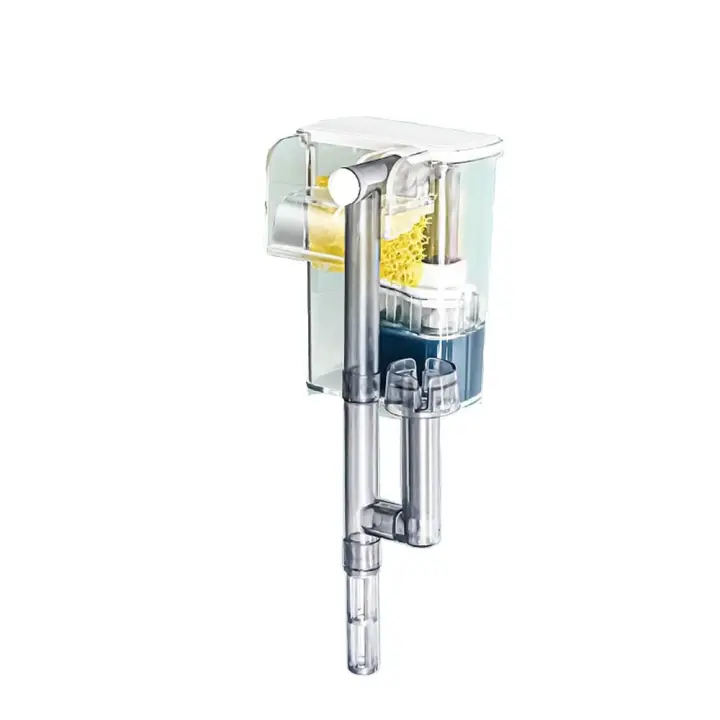 Filtro de acuario delgado de flujo ajustable, tipo cascada, tecnología de mantenimiento limpio, filtros silenciosos para pecera, oxigenación de ahorro de energía - 1