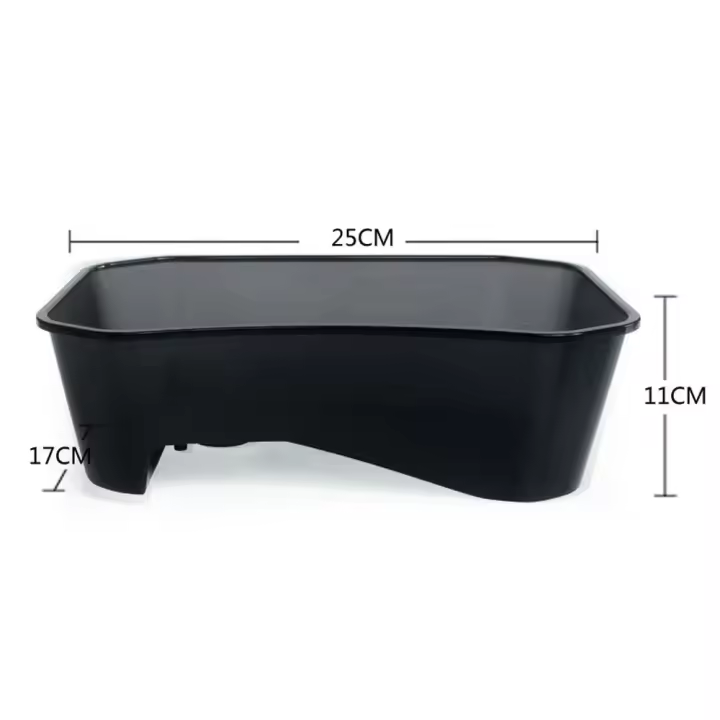 Rampa para tomar el sol duradera, caja para Vivarium de tortuga, tipo abierto, tortuga cuadrada, acuario, tierra de agua de plástico, tanque de reptiles de doble uso, cría - 1