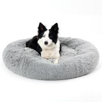 Cama de felpa larga para perro, cama redonda para mascotas, antiansiedad, cojín de sofá para perros pequeños y medianos - details 7