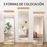 Espejo de Pared Grande Rectangular de 52 x 161 cm Marco Dorado Ideal para Salón, Dormitorio, Pasillo - details 5