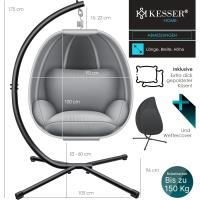 Hamaca de Lujo Marco y Cojín de Asiento Suave Cojín Lateral Cojín de Asiento y Respaldo Cesta - details 15