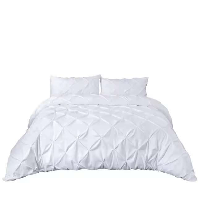 Juego de fundas de edredón, colchas de color blanco y negro, edredones dobles, ropa de cama de matrimonio - 1