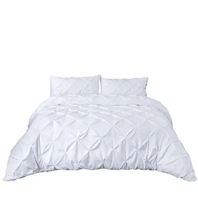 Juego de fundas de edredón, colchas de color blanco y negro, edredones dobles, ropa de cama de matrimonio - 1