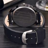 Reloj de Pulsera de Cuarzo Automático Estilo Casual de Moda para Hombres Correa de Nylon Negro - details 5