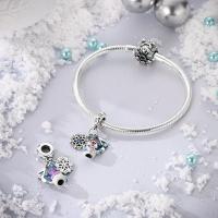 Dijes de Plata 925 con Forma de Copo de Nieve, Símbolo Musical y Muñeco de Nieve, Compatibles con Pulseras Originales de Plata 925, para Mujeres, Joyería, Manualidades, Regalos - details 3