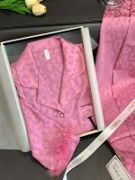Conjunto de pijama de mujer de manga larga, pijama, 2 piezas, satén home TRE, lujosa camisa y pantalón con estampado de leopardo, novedad para el verano - details 14