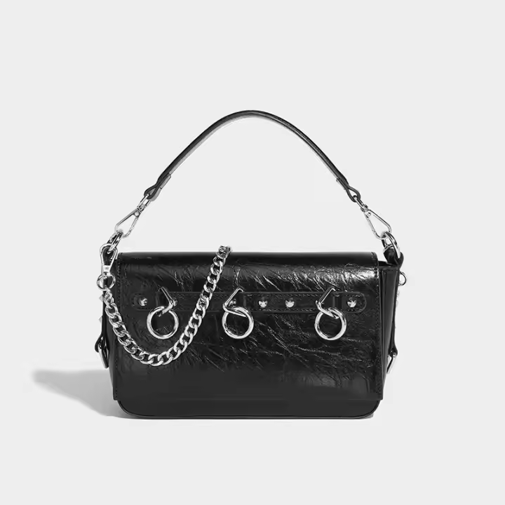 Bolso retro de cadena axilar, dulce y genial, estilo Spice Girl, bolso de hombro, bolso de mensajero para mujer, nuevo modelo. - 1