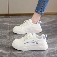 Nuevos Zapatos Blancos, Nuevos Zapatos Versátiles Casuales De Base Gruesa - details 3