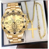 Reloj de pulsera con escala digital y reloj de cuarzo con banda de acero para hombre - details 2