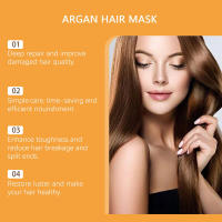 El aceite de nuez marroquí limpia naturalmente la mascarilla para el cuidado del cabello, dejándolo esponjoso, suave y radiante. - details 4