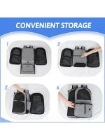 Bolsa de transporte para perros, mochila de hombro para mascotas, marco fuerte, transpirable, plegable, doble puerta, adecuado - details 14