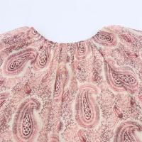 PB & ZA 2025, vestido holgado de manga larga con decoración en capas estampada con cuello en V, falda larga, novedad de verano, ropa para mujer - details 10