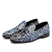 El cuero formal con diseño de cocodrilo hecho a mano de alta calidad es transpirable y adecuado para zapatos de hombre de uso informal. - details 12