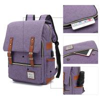 Mochila escolar adolescentes para portátil con puerto de carga USB, elegante mochila de viaje resistente al agua - details 30