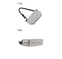 Bolso de Tofu Rombo Geométrico de Moda Bolso de Mujer con Cordón Bolso Bandolera de Hombro Pequeño Cuadrado - details 9