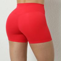 Pantalones cortos deportivos con realce para mujer, ropa deportiva de Yoga para gimnasio, color marrón, rojo, blanco y azul marino, 2024 - details 10
