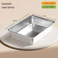 Cuencos elevados para comida para perros, cuenco de agua para gatos de acero inoxidable inclinado de 15 grados, protección del cuello, estante alto, plato de alimentación para mascotas para interiores - details 5