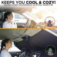 Cubierta para ventana de coche, parasol, protector de parasol, parabrisas plegable, protección UV automática, accesorios de diseño de cortinas - details 2
