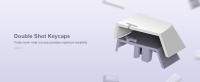 Teclas PBT Blancas-Púrpuras de Doble Disparo 168 Piezas para Interruptores Gateron Cherry MX - details 1