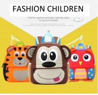 Mochilas escolares de animales para niños pequeños, morral Escolar de neopreno con dibujos de monos en 3D, para guardería - details 16