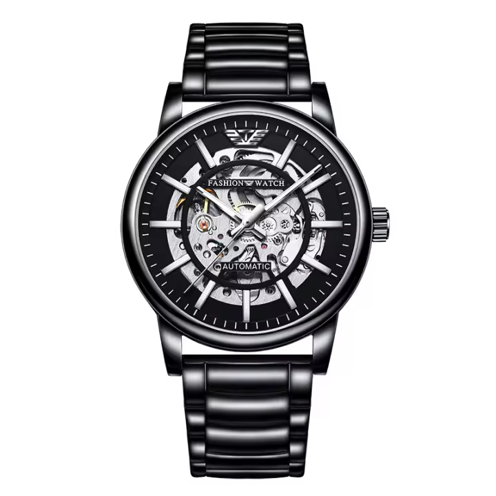 Reloj hueco para hombre, reloj mecánico de moda, impermeable, luminoso, automático - 1