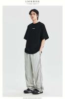 Pantalones casuales sueltos de estilo japonés para hombre, cómodos y transpirables, para actividades deportivas - details 6